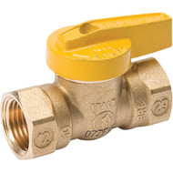 ProLine 3/8 In. FIP x 3/8 In. FIP Forged Brass Gas Ball Valve  1-Piece Body