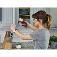 Black & Decker 4-Volt MAX Lithium-Ion 3/8 In. Cordless Screwdriver Kit