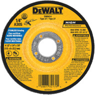 DEWALT HP Type 27 4-1 In. x 27/4 In. x 7/8 In. Stainless Grinding Cut-Off Wheel
