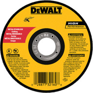 DEWALT HP Type 1 5 In. x 0.045 In. x 7/8 In. Metal/Stainless Cut-Off Wheel