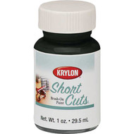Krylon Short Cuts Black Flat 1 Fl. Oz. Hobby Paint