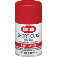 Krylon Short Cuts 3 Oz. High-Gloss Enamel Spray Paint  Red Pepper