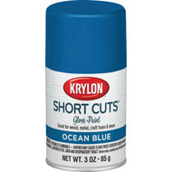 Krylon Short Cuts 3 Oz. High-Gloss Enamel Spray Paint  Ocean Blue