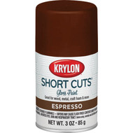 Krylon Short Cuts 3 Oz. High-Gloss Enamel Spray Paint  Espresso