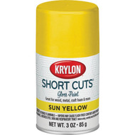 Krylon Short Cuts 3 Oz. High-Gloss Enamel Spray Paint  Sun Yellow