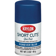 Krylon Short Cuts 3 Oz. High-Gloss Enamel Spray Paint  Forever Blue