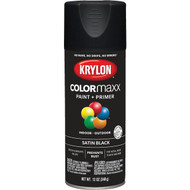 Krylon ColorMaxx12 Oz. Satin Spray Paint  Black