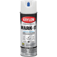 Krylon Mark-It 731608 Industrial WB APWA Brilliant White Inverted Marking Paint
