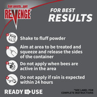 REVENGE 10 Oz. Ready To Use Powder Ground Bee & Spider Killer