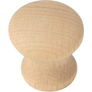 Laurey Au Natural Wood Round 1-1/4 In. Cabinet Knob