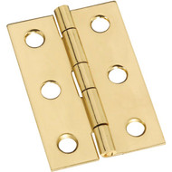 National 1-3/8 In. x 2 In. Brass Medium Decorative Hinge (2-Pack)