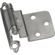 Laurey Satin Nickel 3/8 In. Self-Closing Inset Hinge  (2-Pack)