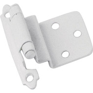 Laurey White 3/8 In. Self-Closing Inset Hinge  (2-Pack)