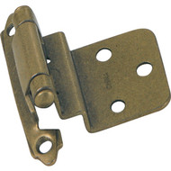 Laurey Antique Brass 3/8 In. Self-Closing Inset Hinge  (2-Pack)