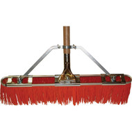 Bruske 23 In. W. x 65 In. L. Wood Handle Street Sweep Push Broom