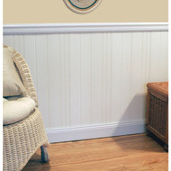 Plas-Tex PolyMAX 6 In. W. x 1/4 In. H. x 36 In. L. White Wainscot Planks (6-Pack)