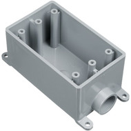 Carlon 1-Gang PVC Molded Rigid Non-Metallic Dead-End Termination Wall Box  1/2 In. Outlet