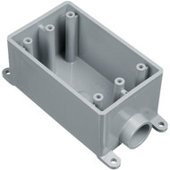 Carlon 1-Gang PVC Molded Rigid Non-Metallic Dead-End Termination Wall Box  1 In. Outlet