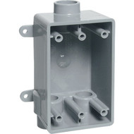 Carlon 1-Gang PVC Molded Rigid Non-Metallic Wall Box  1/2 In. Outlet