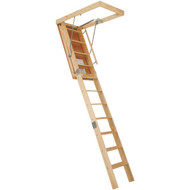 Louisville Champion 8 Ft. 9 In. to 10 Ft. 25-1/2 In. x 54 In. Wood Attic Stairs  300 Lb. Load
