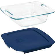 Pyrex Easy Grab 8 In. Square Glass Baking Dish with Lid