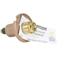 Arrowhead Brass 1.25 In. Half Circle Brass Pop-Up Sprinkler with Brass Nozzle