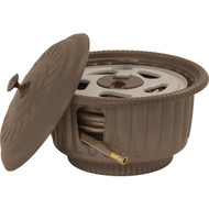 Suncast Hose Hideaway 50 Ft. x 5/8 In. Mocha Resin Hose Reel