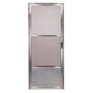 Croft Imperial Style 36 In. W x 80 In. H x 1 In. Thick Mill Self-Storing Aluminum Storm Door