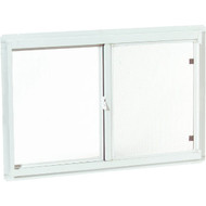 Croft Series 70 47 In. W. x 23 In. H. White Aluminum Sliding Window with Screen