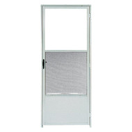 Croft Continental Style 36 In. W x 80 In. H x 1-1/4 In. Thick White Self-Storing Aluminum Storm Door