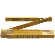 Lufkin Red End 6 Ft. x 5/8 In. Oversized Brick Mason  Wood Rule  White