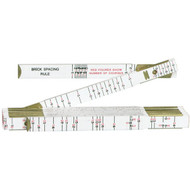 Lufkin Red End 6 Ft. x 5/8 In. Brick Mason  Wood Rule  White