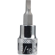 Channellock Standard 3/8 In. Drive 3/16 In. Slotted Screwdriver Bit Socket