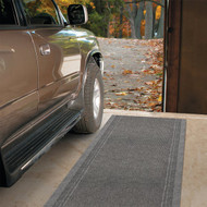 Multy Home Tracker 26 In. x 60 Ft. Gray Carpet Runner  Indoor/Outdooor