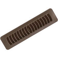 Imperial 2-1/4 In. x 12 In. Brown Plastic Louvered Floor Register