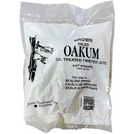 Jones Stephens 1 Lb. Brown Oil Oakum  3 In. - 27 In. Strands