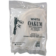 Jones Stephens 1 Lb. White Oil Oakum  3/8 In. Dia x 9 In. - 27 In. Strands