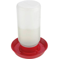 Little Giant 1 Qt. Screw-On Red Poultry Waterer Base