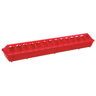 Little Giant 20 In. Red Flip-Top Poultry Feeder