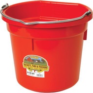 Little Giant Duraflex 20 Qt. Red Flat Back Bucket