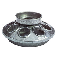 Little Giant 6 In. Galvanized Steel Poultry Feeder Base