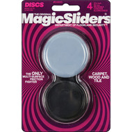 Magic Sliders 2-3/8 In. Concave Round Furniture Glide (4-Pack)