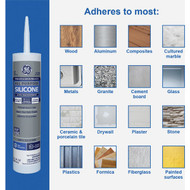 GE Window & Door All-Purpose Sealant  Clear  10.1 Oz. Cartridge