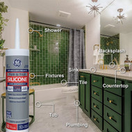 GE Silicone 1 Tub & Tile  Clear  10.1  Oz. Cartridge