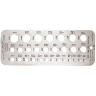 General Tools 1/16 In. to 1/2 In. Fractional Drill Gauge