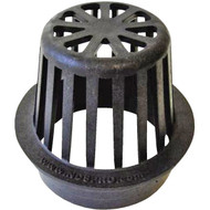 NDS 4 In. Black Structural Foam Polyethylene Atrium Drain Grate