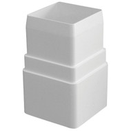 Raingo White Vinyl Downspout Coupler