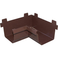 Repla K 5 In. Vinyl Brown Gutter Inside Corner