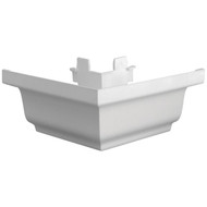 Repla K 5 In. Vinyl White Gutter Outside Corner