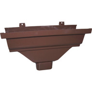 Repla K 5 In. Vinyl Brown Gutter Drop Outlet